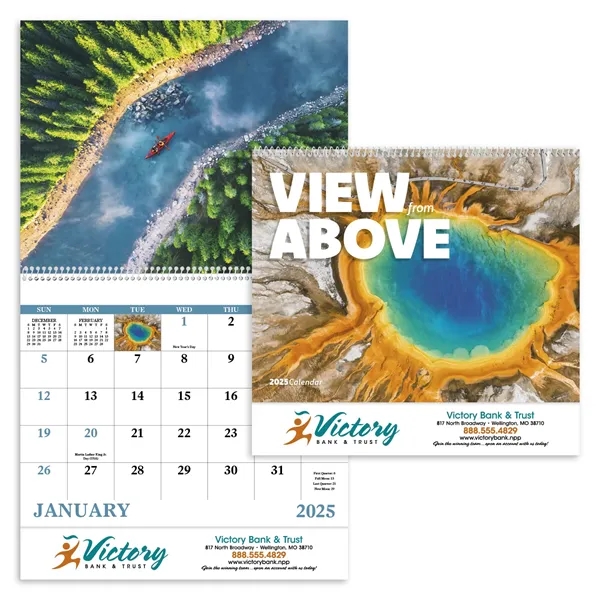 Good Value™ View from Above - Spiral Calendar