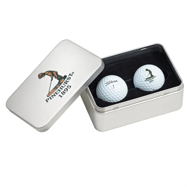 Titleist Pro V1 Two Ball Tin with Custom Lid