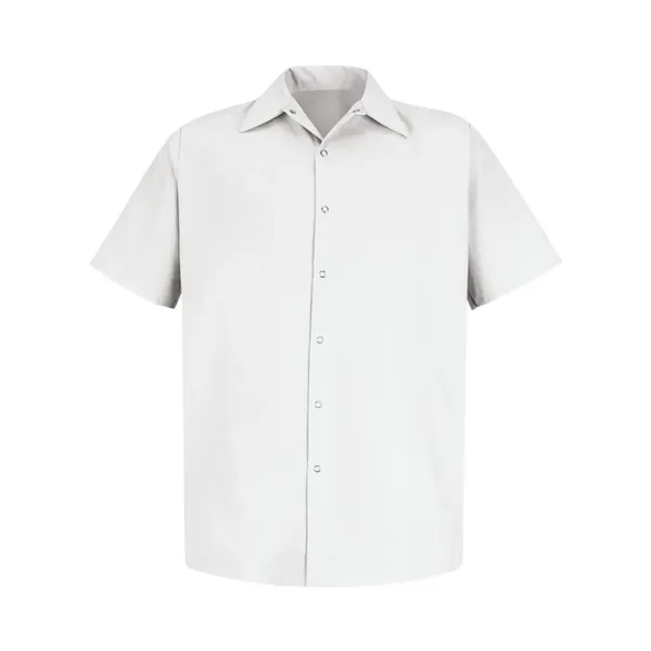 Red Kap Men's Specialized Short Sleeve Pocketless Work Shirt