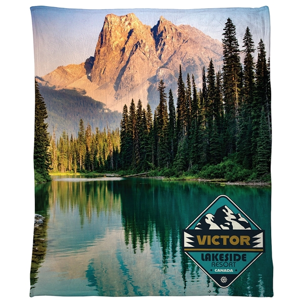 Silk Touch Sherpa Blanket 50- x 60- 420GSM - Full Color
