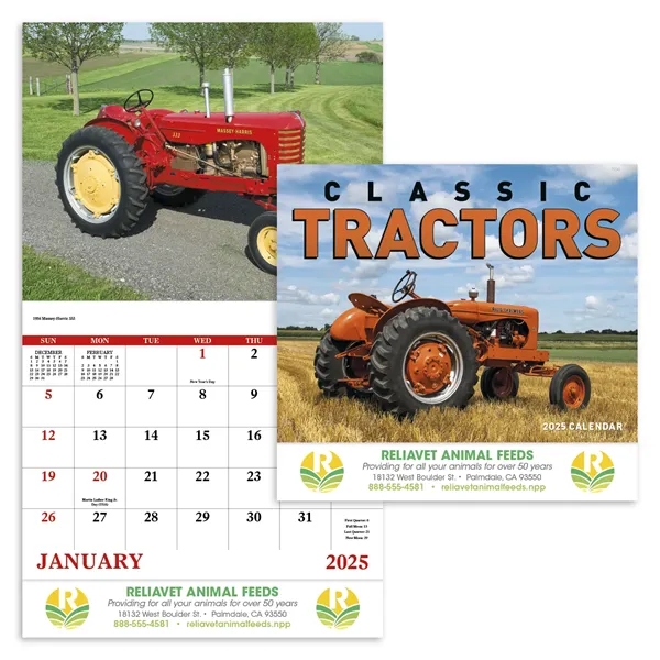 Good Value™ Classic Tractor - Stapled Calendar