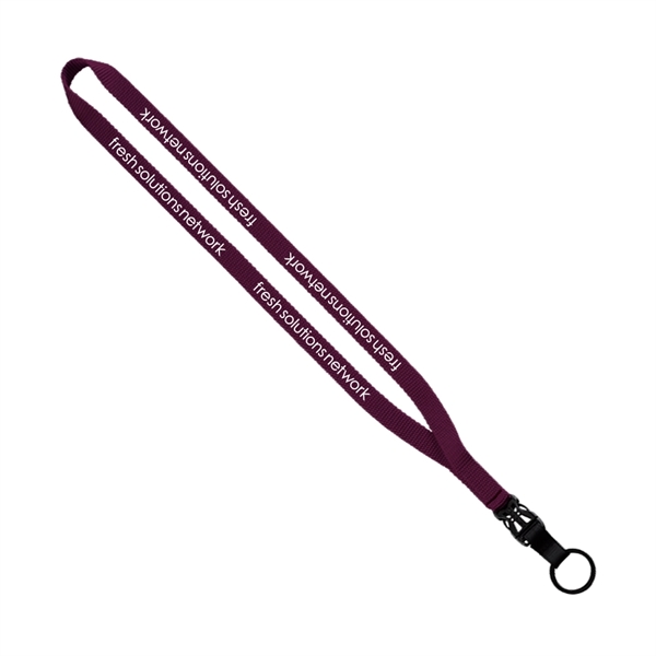 1/2" Smooth Nylon Slide-Release Lanyard