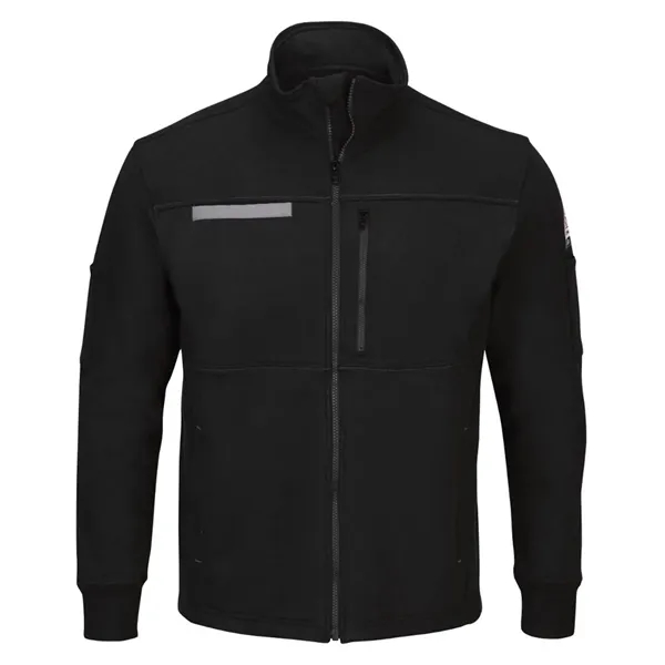 Bulwark Men's Zip Front Fleece Jacket-Cotton /Spandex Blend