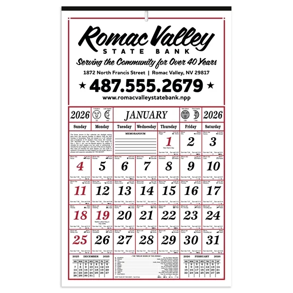 Skinner & Kennedy™ 7-Sheet Almanac