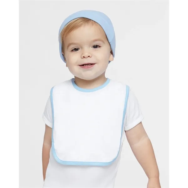 Rabbit Skins Infant Contrast Trim Premium Jersey Bib