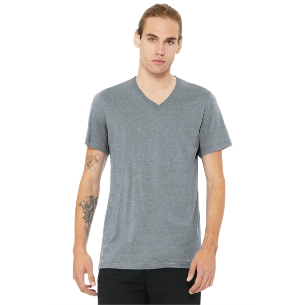 BELLA+CANVAS Unisex Heather CVC V-Neck Tee