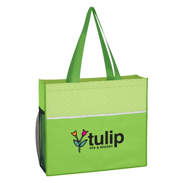 Non-Woven Wave Design Tote Bag