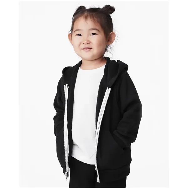 BELLA + CANVAS Toddler Sponge Fleece Full-Zip Hoodie Swea...