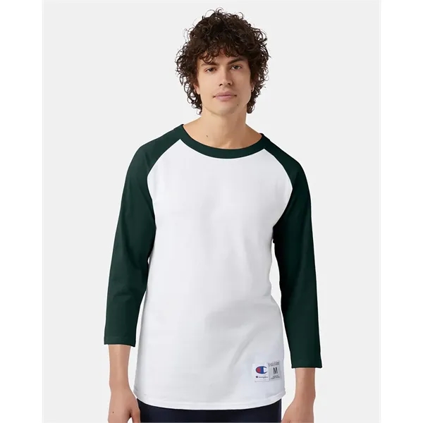 Champion Unisex Raglan Sleeve Baseball T-Shirt