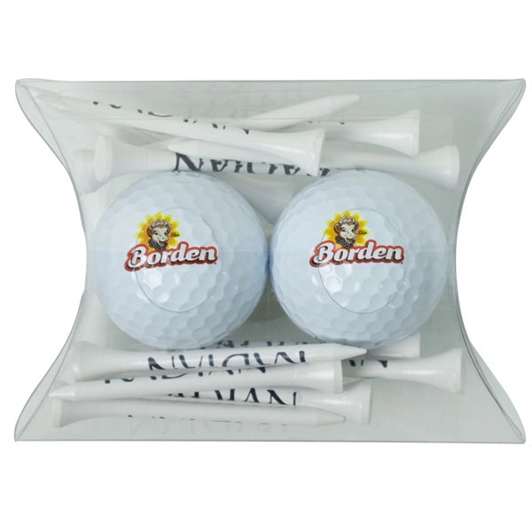 Pillow Pack with Tees and 2 Golf Balls
