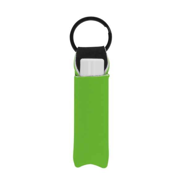 Neoprene Lip Balm Sleeve Pocket w/ SPF 15 Lip Balm