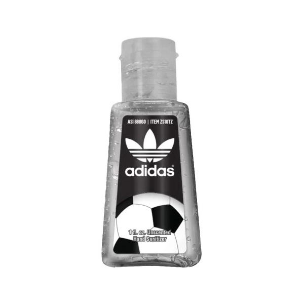 1 oz. Clear Gel Hand Sanitizer in Trapezoid Bottle