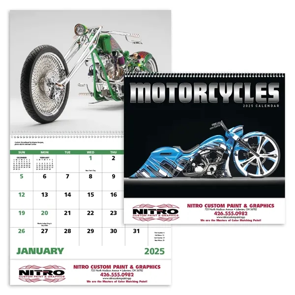 Good Value™ Motorcycles - Spiral Calendar