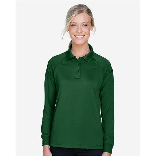 Harriton Women's Advantage Long Sleeve Tactical Polo