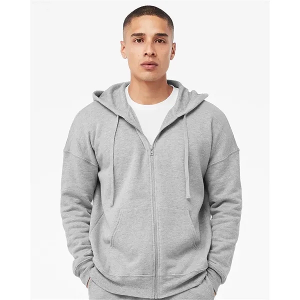 BELLA + CANVAS Unisex Sponge Fleece DTM Full-Zip Hoodie S...