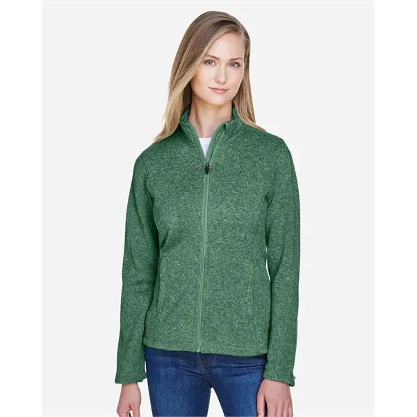 Devon & Jones Women's Bristol Full-Zip Sweater Fleece Jacket