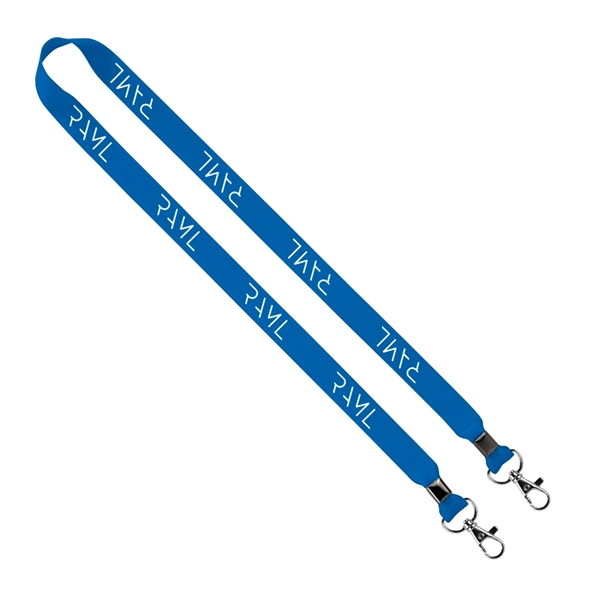 Import Rush 3/4" Polyester 2-Ended Lanyard with Crimps