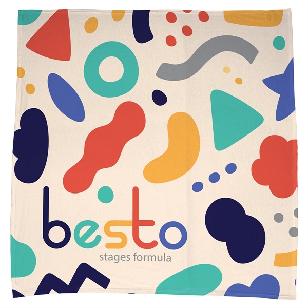 Cotton Feel Swaddle Blanket 42- x 42- 200GSM Poly/Spandex -