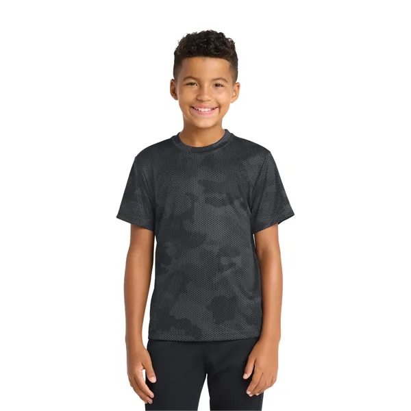 Sport-Tek Youth CamoHex Tee.