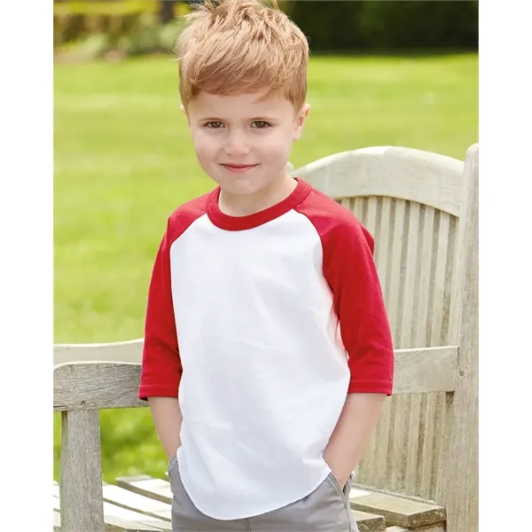 Augusta Sportswear Toddler Three-Quarter Sleeve Baseball ...
