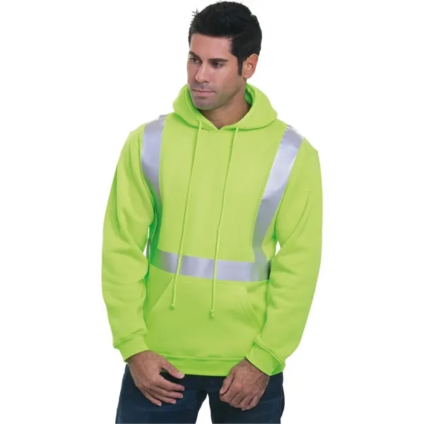 Bayside Unisex USA-Made Hi-Visibility Hooded Sweatshirt