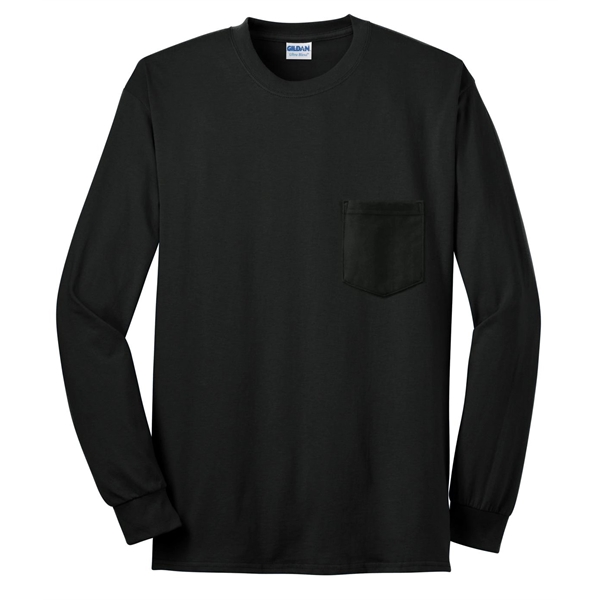Gildan - Ultra Cotton 100% US Cotton Long Sleeve T-Shirt ...