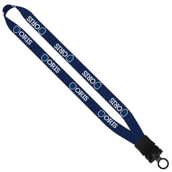 3/4" RPET Dye Sublimated Waffle Weave Lanyard w/Snap-Buckle