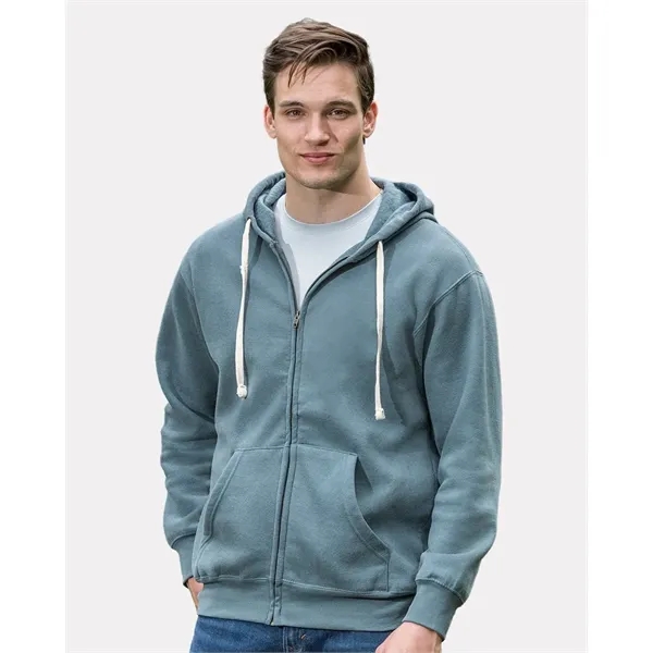 MV Sport Unisex Vintage Fleece Full-Zip Hooded Sweatshirt