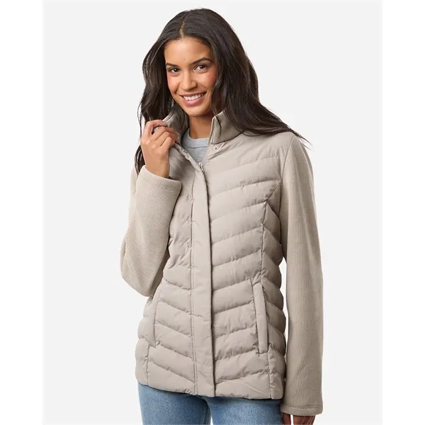 Weatherproof Women's Mixed Media Chevron Jacket
