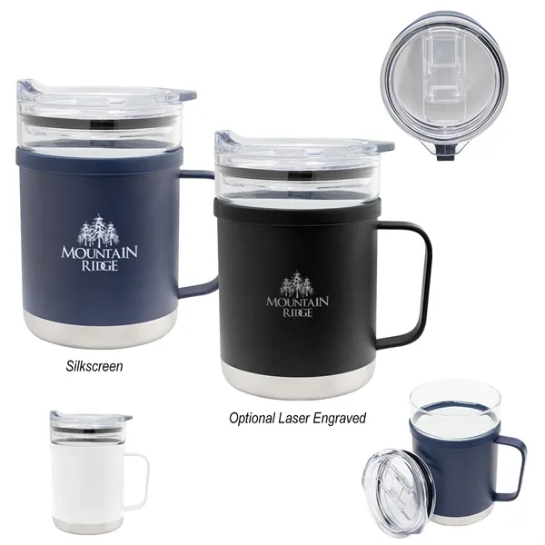 15 Oz. Glass & Stainless Steel Mug