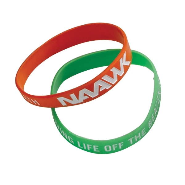 1/2" Imported Silicone Wristband