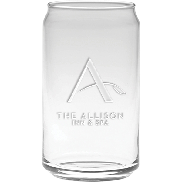 16 oz. Soda Glass - Deep Etched