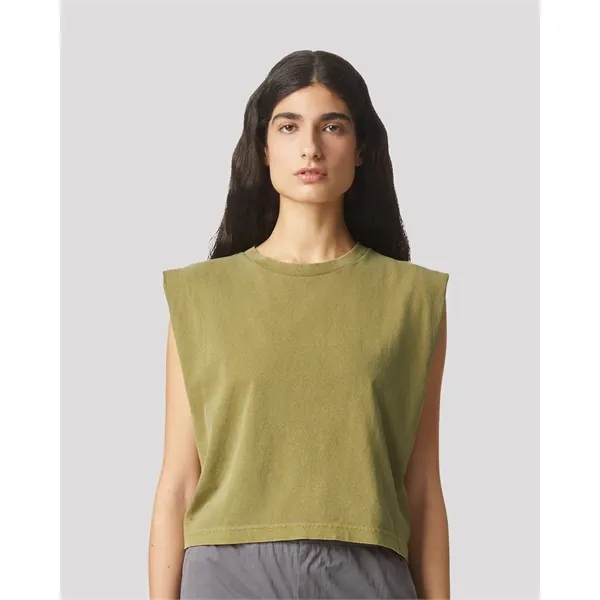American Apparel Women's Garment-Dyed Heavyweight Muscle Tee