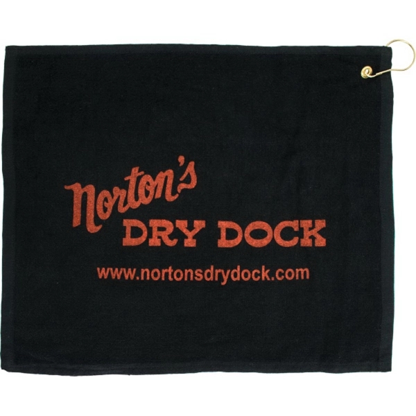 15" x 18" Terry Hemmed Colored Golf Towel