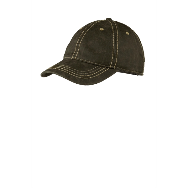 Port Authority Pigment Print Distressed Cap.