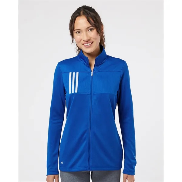 Adidas Women's 3-Stripes Double Knit Full-Zip Jacket
