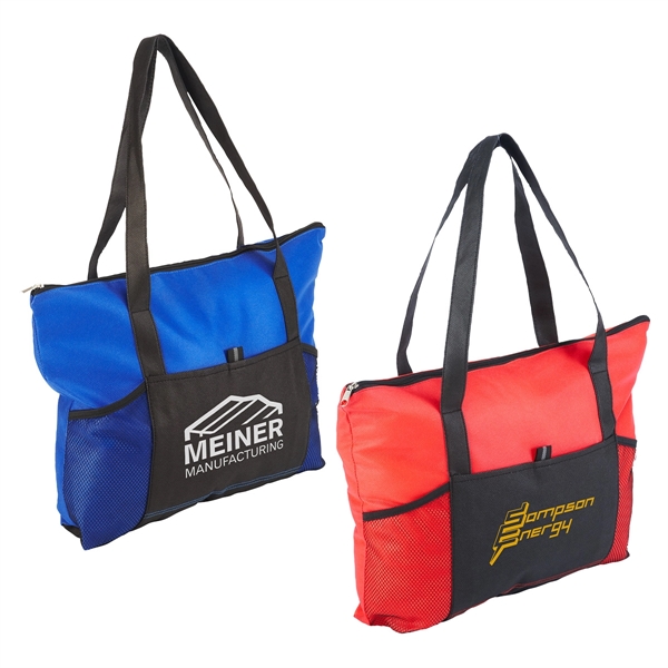 Feather Flight Non-Woven Zipper Tote Bag