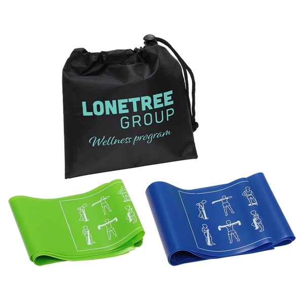 Power Stretch 2-Piece Fitness Band Set