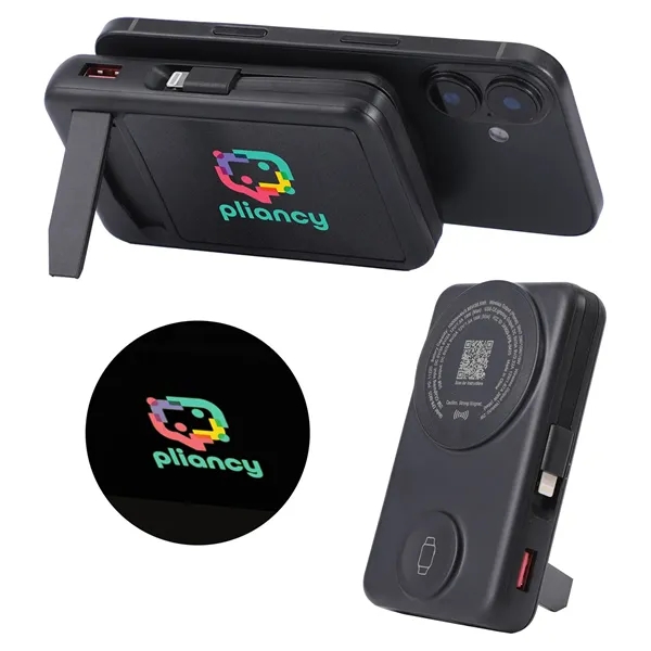 Imperial 10000mAh Light-Up Power Bank with Magnetic Wireless