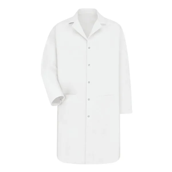 Red Kap Unisex Gripper Front Lab Coat