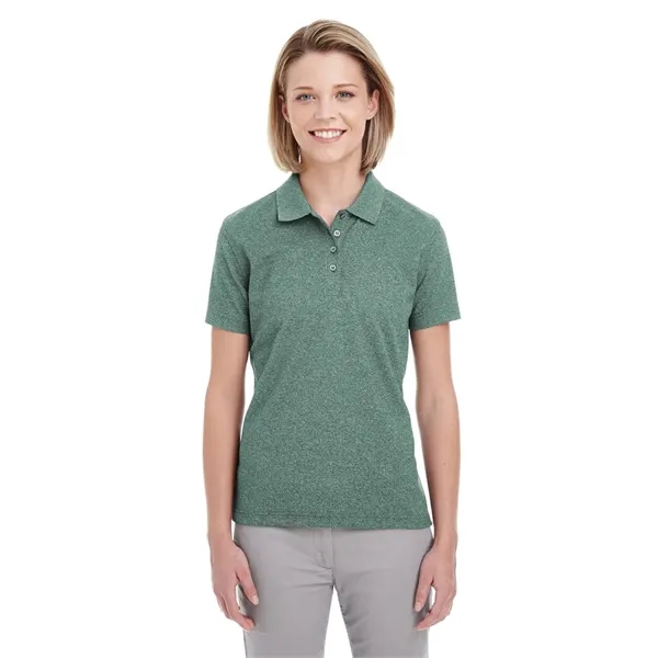 UltraClub Women's Heathered Pique Polo