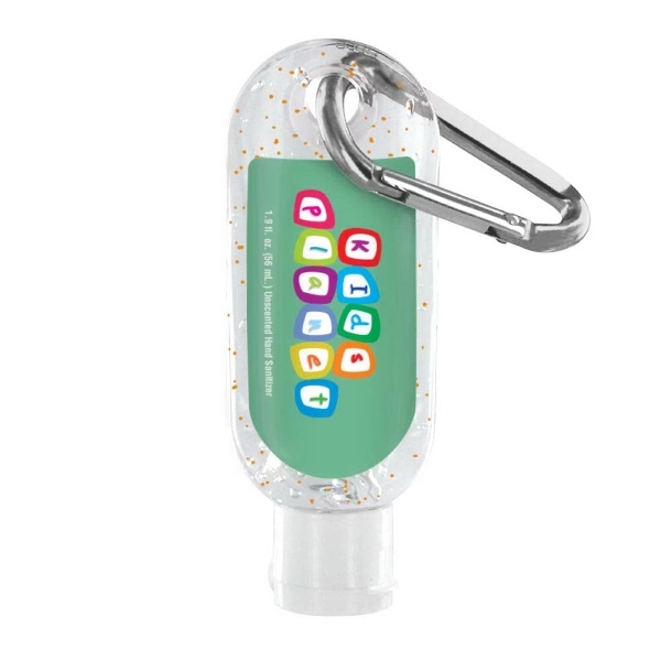 1.9 oz. Moisture Bead Hand Sanitizer w/ Carabiner