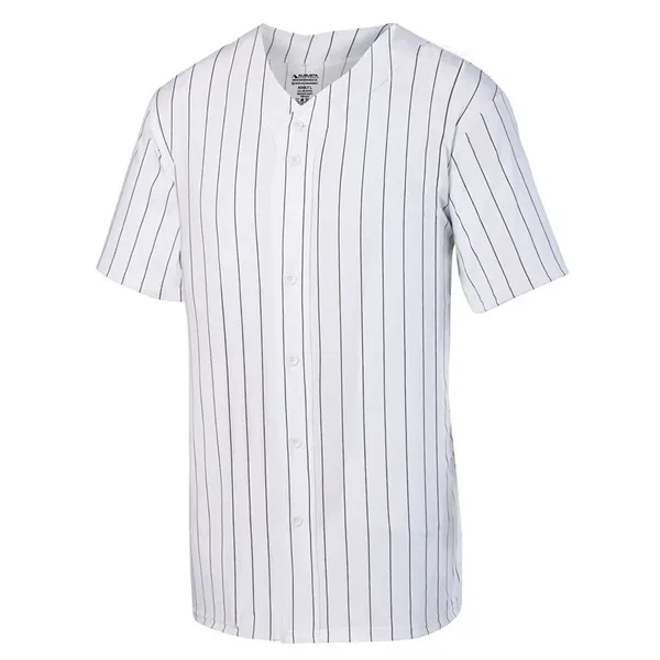 Augusta Sportswear Unisex Pinstripe Full Button Baseball ...
