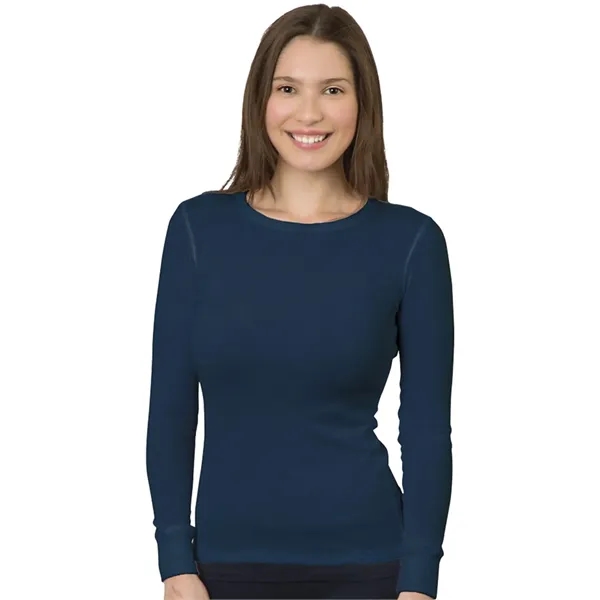 Bayside Women's USA-Made Thermal Long Sleeve T-Shirt