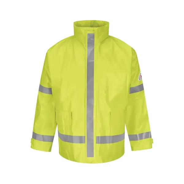 Bulwark Men's Hi-Visibility Flame-Resistant Rain Jacket
