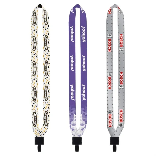 3/4" Polyester Lanyard with Non-Swivel Plastic Hook