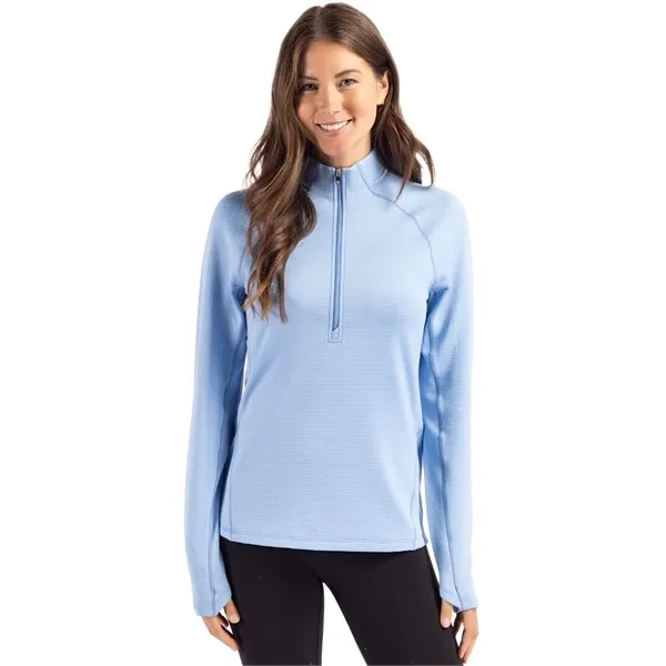 Cutter & Buck Peshastin Fleece Recycled Womens Half Zip P...
