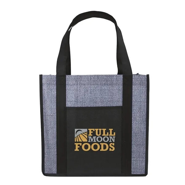 Good Value™ Laminated Heathered Non-Woven Grocery Tote
