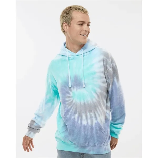 Colortone Unisex Tie-Dyed Cloud Inside-Out Fleece Hooded ...