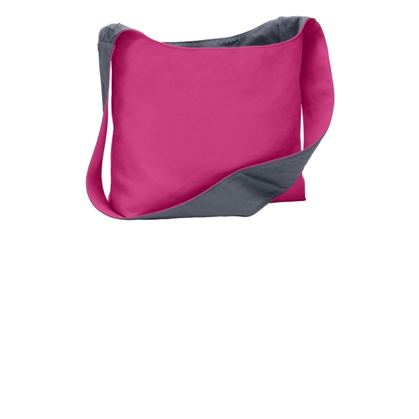 Port Authority Cotton Canvas Sling Bag.